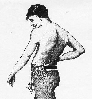 [Image - man wearing electric belt - 24K]